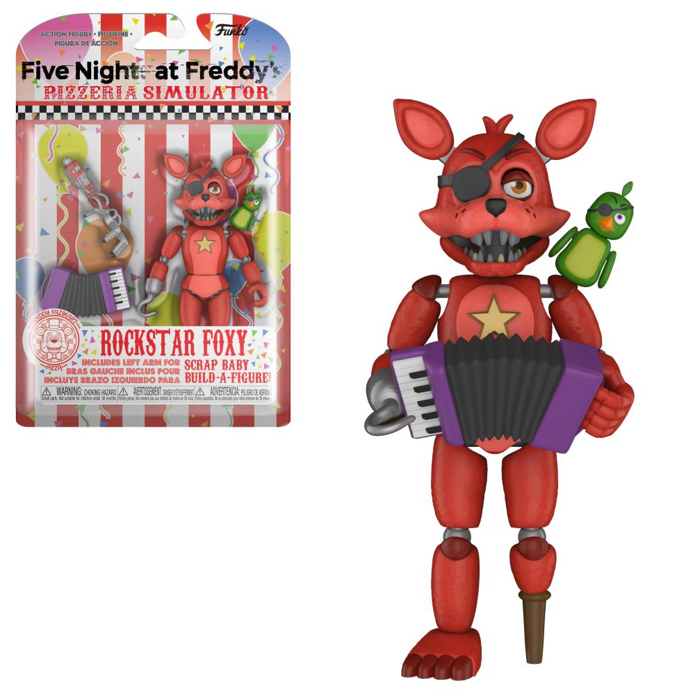 Articulated Five Night at Freddy's Pizza Sim Rockstar Foxy Action Figure