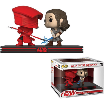 Pop Star Wars the Last Jedi Rey & Praetorian Guard Movie Moment Vinyl Figure