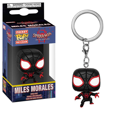 Pocket Pop Marvel Spider-Man into the Spider Verse Miles Morales Parker Vinyl Key Chain