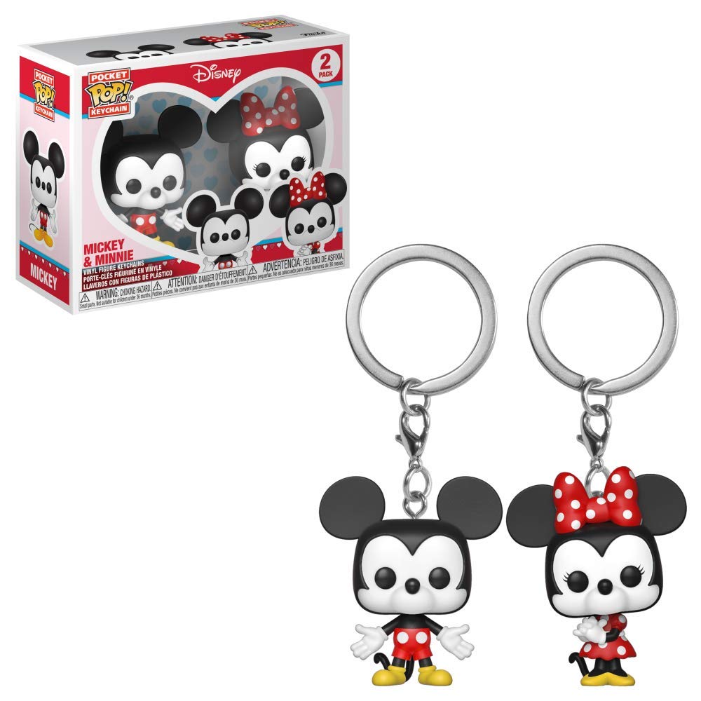 Pocket Pop Mickey & Minnie Vinyl Key Chain 2-Pack