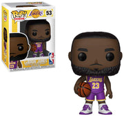 Pop NBA Lakers Lebron James Purple Uniform Vinyl Figure