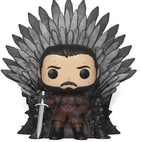 Pop Game of Thrones Jon Snow Sitting on Iron Throne Deluxe Vinyl Figure