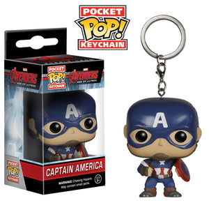 Pocket Pop Marvel Avengers 2 Age of Ultron Captain America Vinyl Key Chain