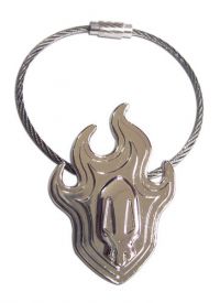 Bleach Skull Logo Metal Wire Key Chain