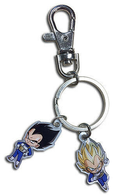 Dragon Ball Super Vegeta Two Forms Metal Key Chain